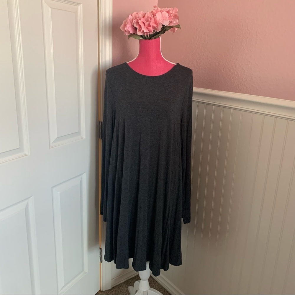 👗NWT Old Navy Dark Grey A-Line Dress/Tunic, size XL